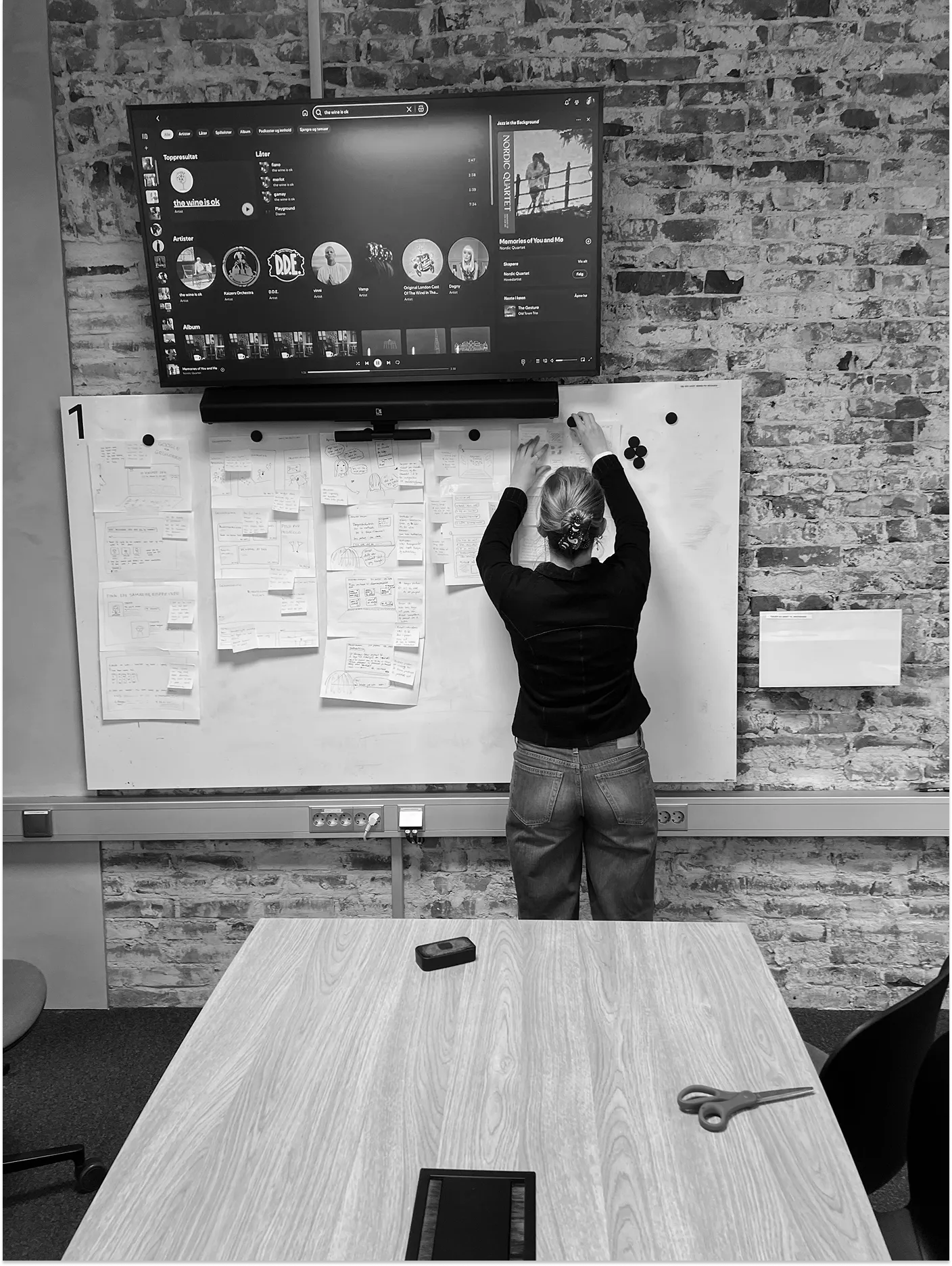 Studenter deltar i en co-design workshop for å utvikle plattformen til GründerCampus.